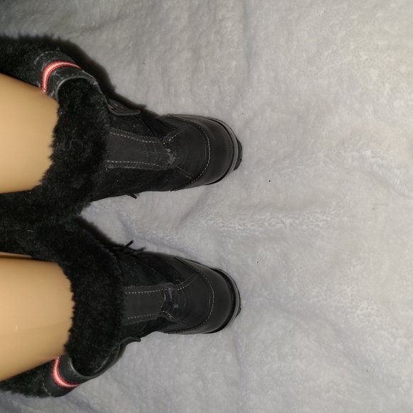 Jambu Size 7.5 Black Vegan Heeled Calf Boots - Picture 5 of 10